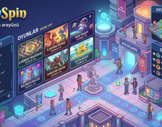 OnlySpin platform arayüzü tanıtım görseli